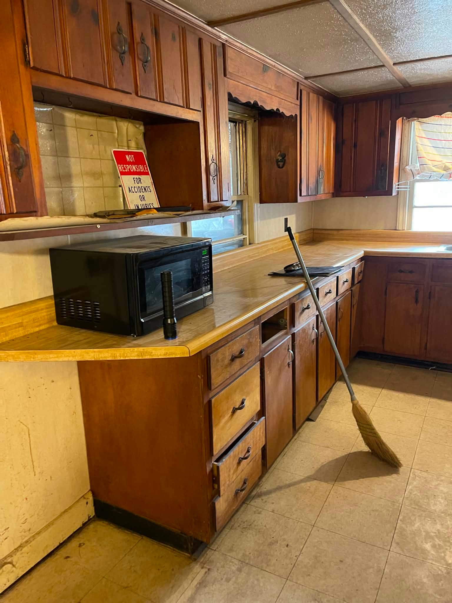 Cabinet Installation — before