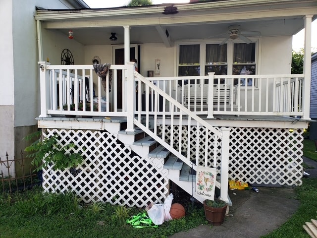 Deck Repair & Refinishing — before